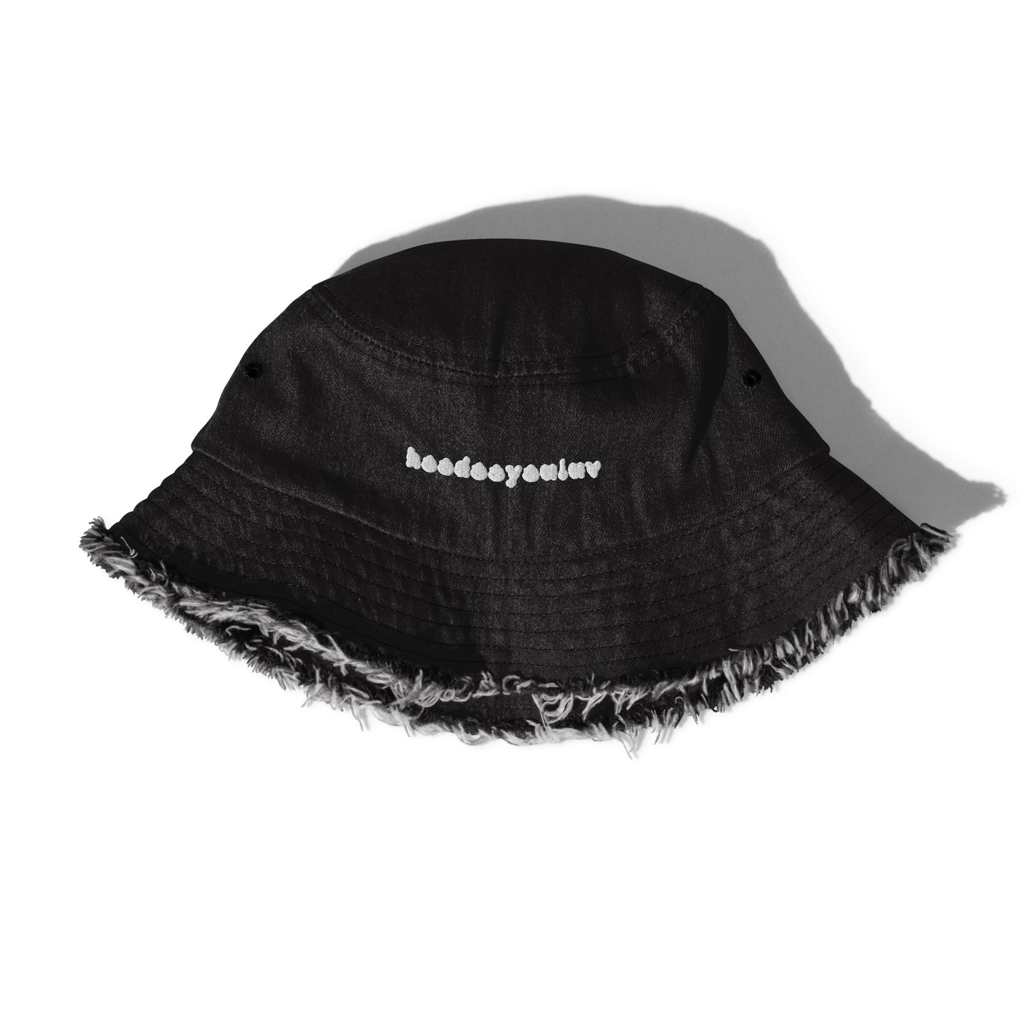 hoodooyouluv Distressed Denim Bucket Hat